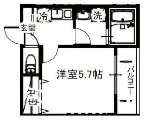 グレイシャス検見川の物件間取画像